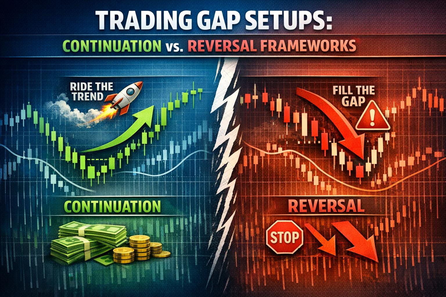 Trading Gap Setups: Continuation vs. Reversal Frameworks
